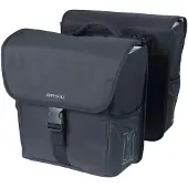 Basil GO - Dubbele fietstas MIK - 32 Liter - Waterafstotend - Reflectiedetails - Zwart