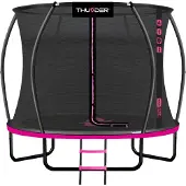 Thunder Trampoline 305 cm – Ronde Tuintrampoline – Max. 150 kg – Met Ladder – Roze
