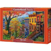 Castorland legpuzzel Autumn City Hill - 3000 stukjes puzzelplezier.