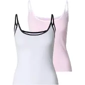 Urban Classics Top pink / zwart / wit