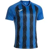 Joma Inter V T-shirt Met Korte Mouwen Blauw M Man