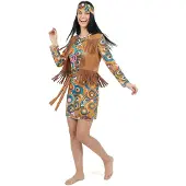 Vegaoo - Flower power psychedelisch kostuum voor vrouwen