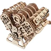 Ugears Houten 3D Model - V8 Engine