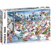 Piatnik F. Ruyer Christmas Skiing