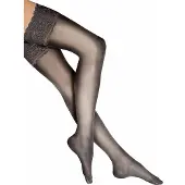 Wolford Satin Touch 20 Stay-Up - nearly black