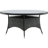 Ebuy24 Volta eettafel tuin Ø150cm zwart.