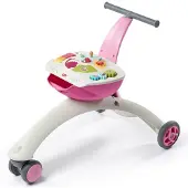 Tiny Love Poppenwagen Tiny Love 5-In-1 Walk Behind & Ride On Pink