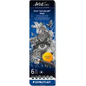 Staedtler Mars Lumograph Black 6-set