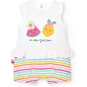 Boboli 148081 Mouwloze Romper Veelkleurig 1 Months Kinderen
