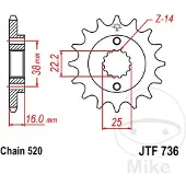 JT Sprockets 520 Jtf736.16 Steel Voortandwiel
