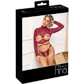 Abierta Fina Open Top & Thong red L