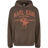 Karl kani Sweatshirt 'Street Academy' donkerbruin / oranje