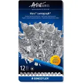 Staedtler - Artist Series - Mars Lumograph potlood - set 12 st