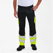 Engel Safety Light werkbroek 2547-319 - Black / Hi-vis Yellow - 74