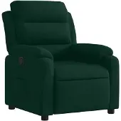 vidaXL Fauteuil verstelbaar fluweel donkergroen