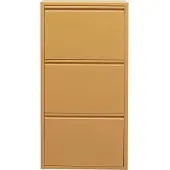 Kare design Schoenenkast Caruso geel 3 laden