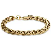 Lucleon Essentials | 8 mm Goudkleurige Armband met Vossenstaart Schakels