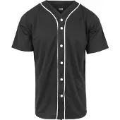 Urban Classics Overhemd 'Baseball' zwart / wit