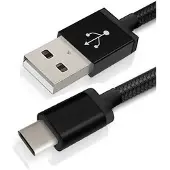 Tecno 24.217 USB-kabel 1 m USB C USB A Zwart