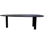 Giga Meubel Eettafel Hana Organisch Zwart 210cm