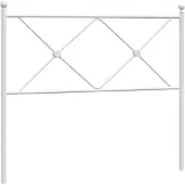 vidaXL Vervangend hoofdbord 107 cm metaal wit