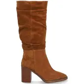 Alpe Dames Bruine Indiana Leren Laarzen (39), Leer, 3 tot 5 cm, Ritssluiting, Casual 521911