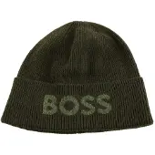BOSS muts Elios Hat Open Green olijfgroen