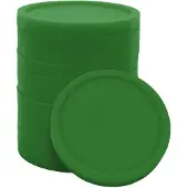 Combicraft kleinere blanco plastic munten groen - Ø23mm - 100 stuks