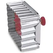 Städter Albertle uitsteekvorm biscuit 6 cm rvs rood