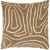 Westwing Kussenhoes Geometrisch Patroon 45x45cm Beige Karamel Katoen