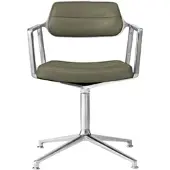 Vipp Bureaustoel Vipp453 Swivel Chair Bosco Leather / Glijdoppen