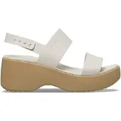 Crocs Sandaal beige / white denim