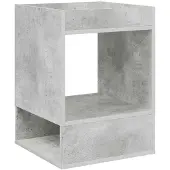 vidaXL Bijzettafel Beton Grijs 40 x 40 x 56 cm Bewerkt hout