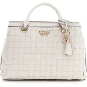 GUESS handtas schoudertas Sandy Girlfriend Satchel Cream White crème