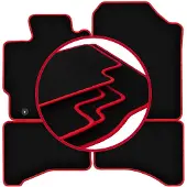 Carlux -RED automatten voor: Toyota Yaris III FL hatchback (2017-2020)
