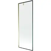 Mexen Next 1-delige badwand 70 x 150 , zwarte rand, goud - 895-070-000-00-70-50