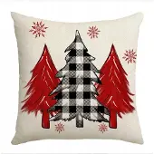ECarla Kerst Kussenhoes 45x45cm Boho Stijl - Decoratief