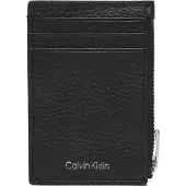 Calvin Klein Portemonnee 'FOIL EMBOSS' zwart