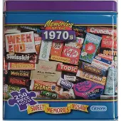 Gibsons Memories of The 1970s Jigsaw puzzel in blik