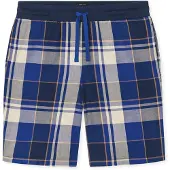 Schiesser Pyjamabroek ' Mix & Relax ' beige / royal blue/koningsblauw / donkerblauw