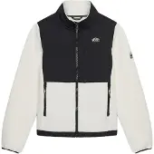 Superdry Fleece jas zwart / wolwit