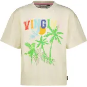 Vingino Shirt 'Henske' crème / blauw / geel / grasgroen