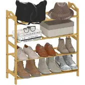 HOMCOM Schoenenrek - Bamboe - 67,5x24,7x72cm - Natuurlijk hout