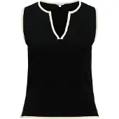 Object Gebreide top 'OBJViva' zwart / wit