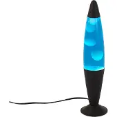 QAZQA Lavalamp blauw met witte was incl. LED - Molten Lava