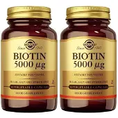 Solgar Biotine 5000 mcg 2x50 St Capsules (ouwels)