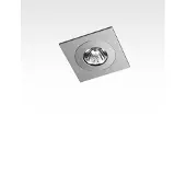 Orbit inbouwspot, DUO SQUARE 1X GU10 ? 50W / LED GU10 ALU