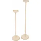 Loft42 Vloerkandelaar Set Eve Rond - Beige metaal