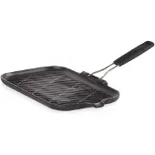 Le Creuset Grillpan rechthoekig siliconen handvat Mat Zwart 36cm