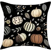 ECarla Sierkussenhoes 45x45cm Boho Pompoen Herfst Print